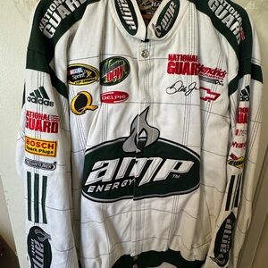 Chase Authentics White and Green Bomber Jacket